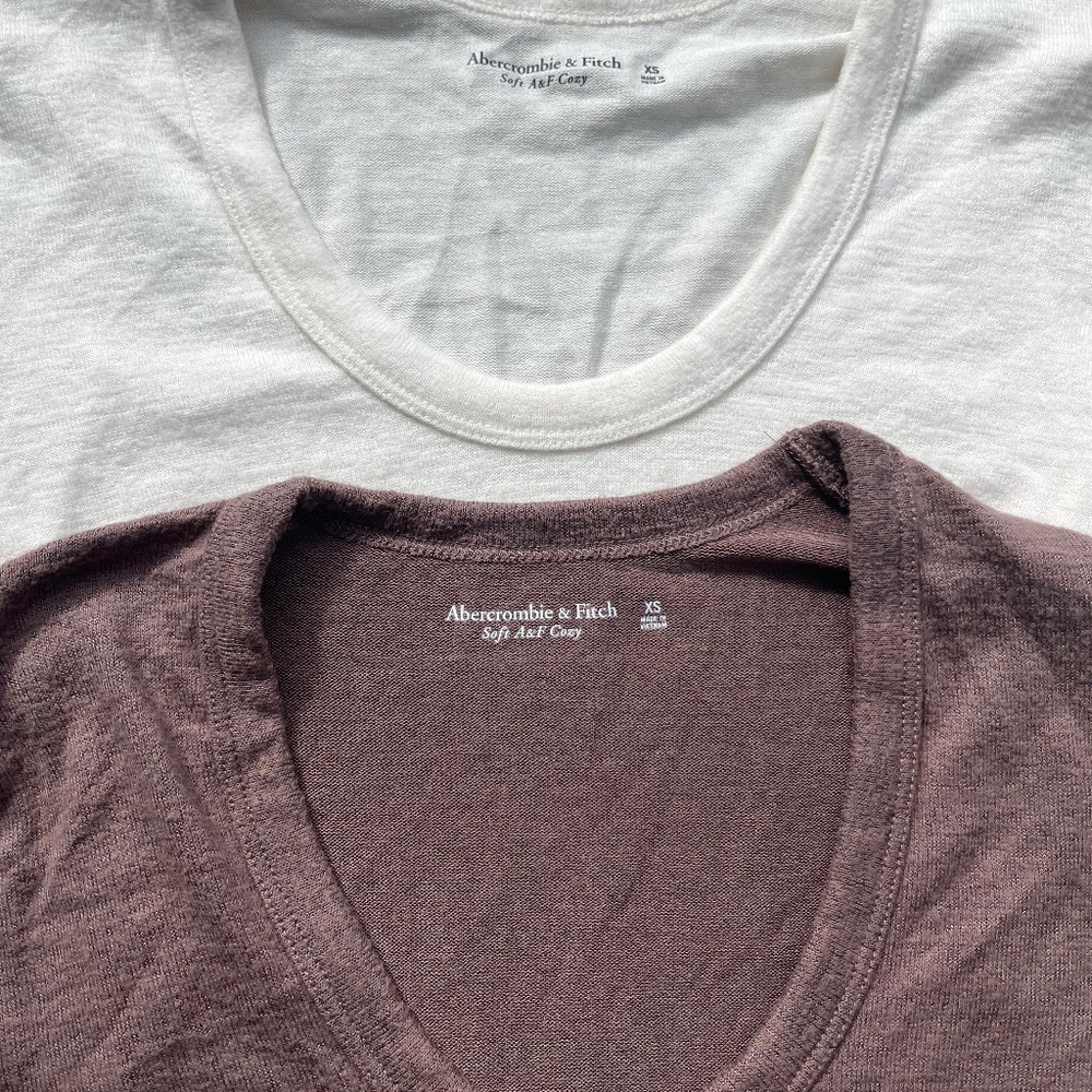 Abercrombie & Fitch BNWOT Soft A&F Cozy Bodysuit Bundle, Size XS